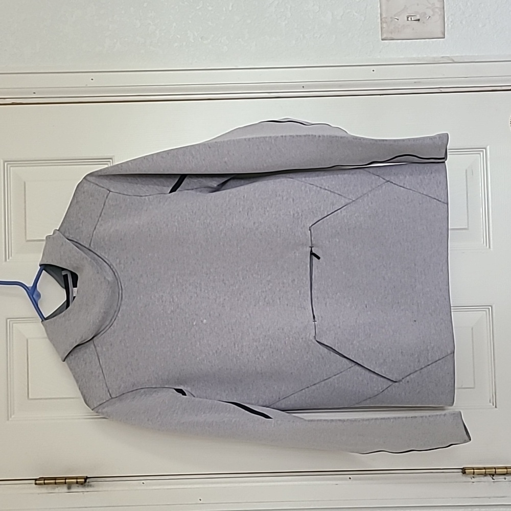 Lululemon Stratum Pullover Hoodie - Heathered Cable/Black